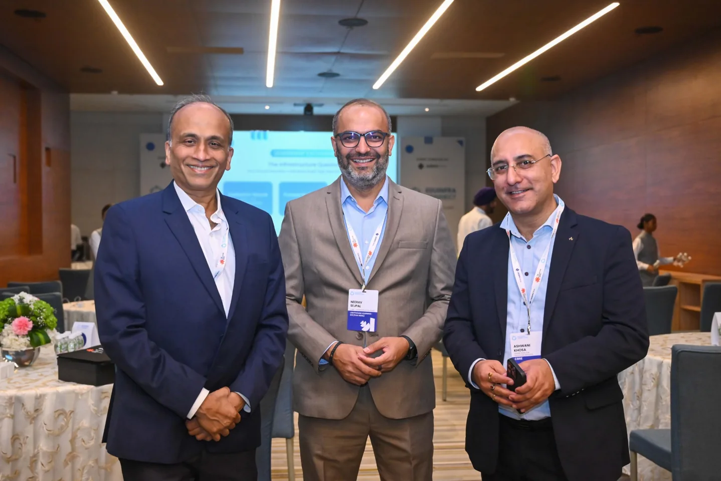Members of the EduInfra community together at the Mumbai forum